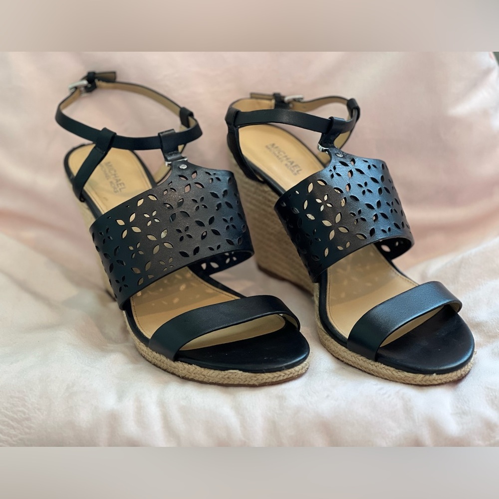 Michael Kors black wedge sandals in Women’s 8.5